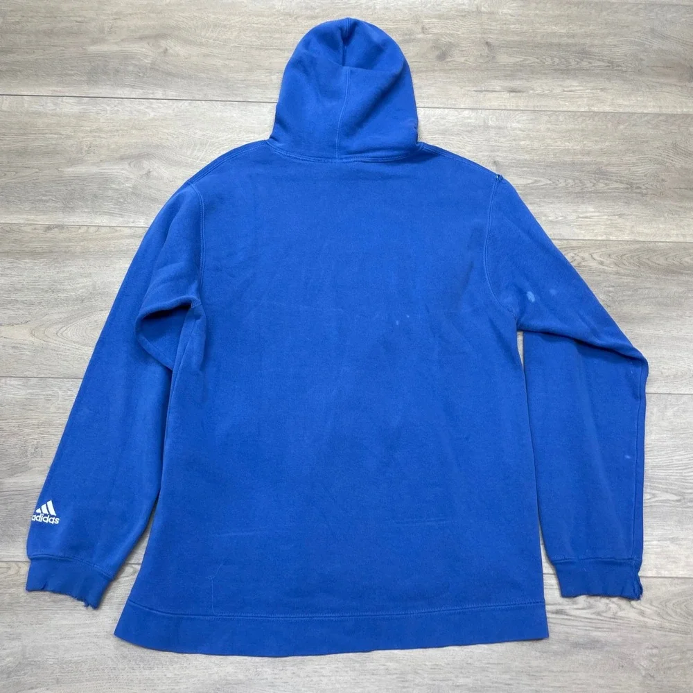 Adidas Duke Mens L Blue NCAA Blue Devils Embroidered Pullover Sweatshirt FAIR